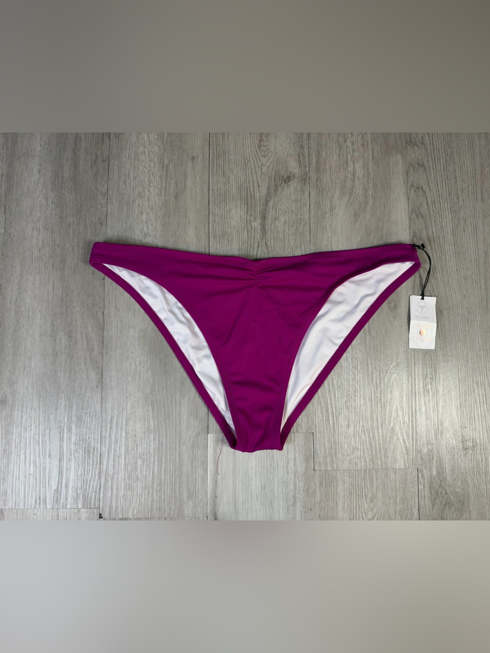 Shade & Shore Women’s Purple Solid Cheeky Bikini Swim Bottom XL (16-18) NWT